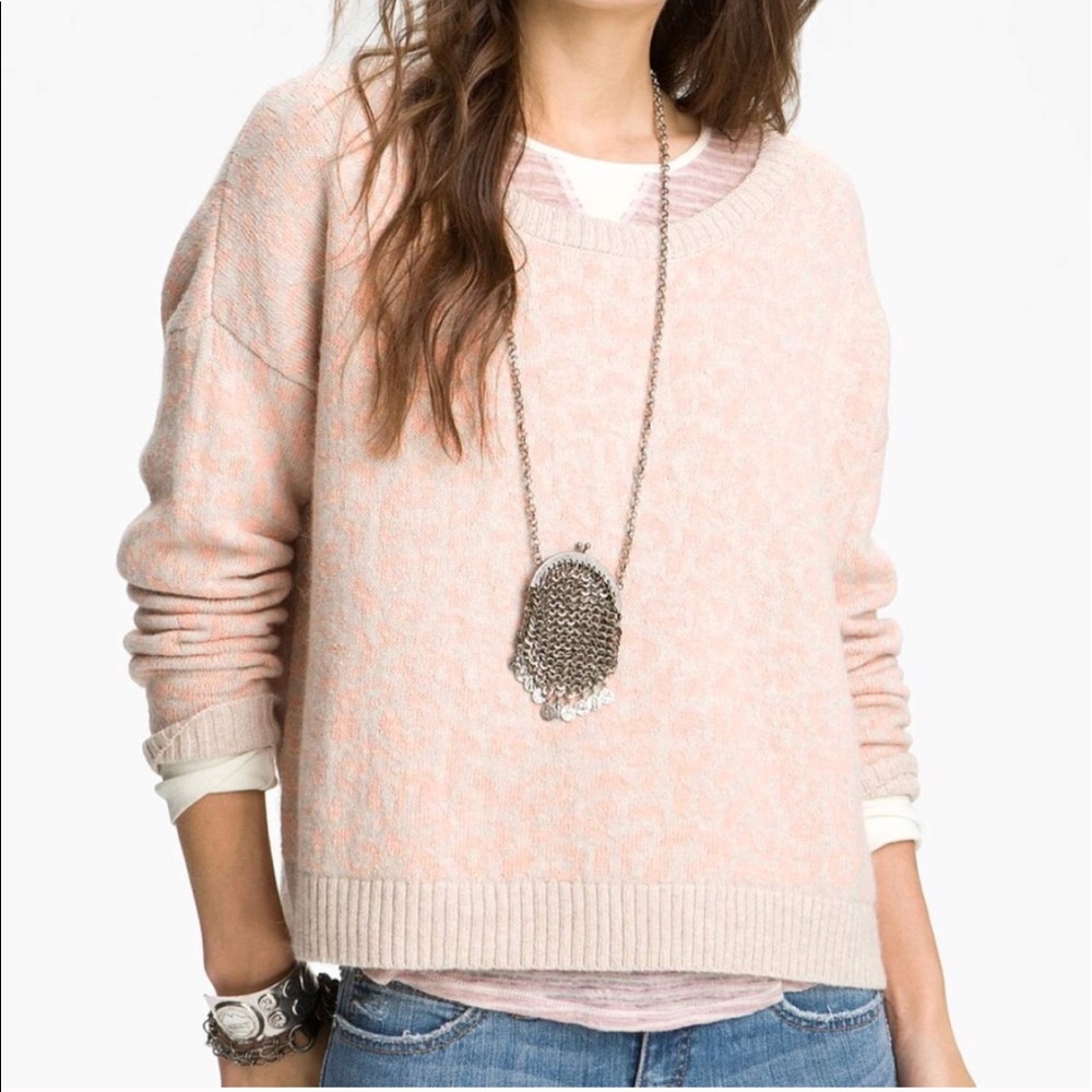 Blu Pepper Pink Leopard Cheetah Sweater